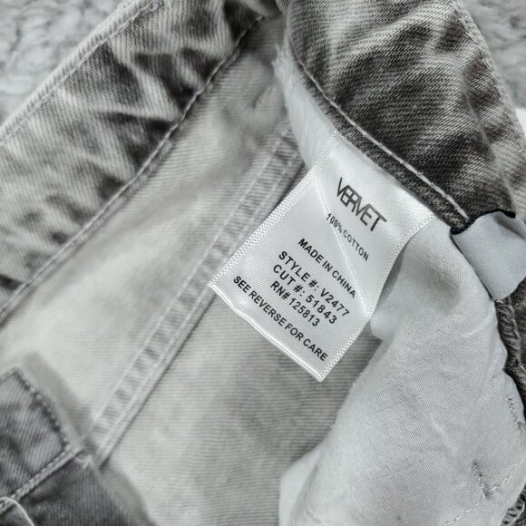 Vervet Flying Monkey Leslie 90s Vintage Flare Jeans Light Gray Women's Size 30 - Picture 5 of 7